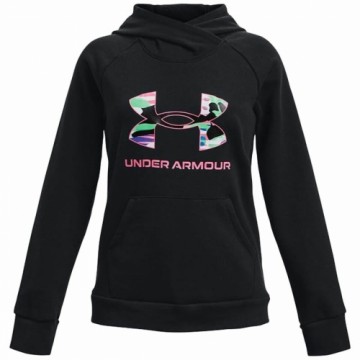 Толстовка с капюшоном для девочек Under Armour Rival Big Logo Чёрный