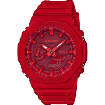 Unisex Watch Casio GA-2100-4AER Red Multifunction