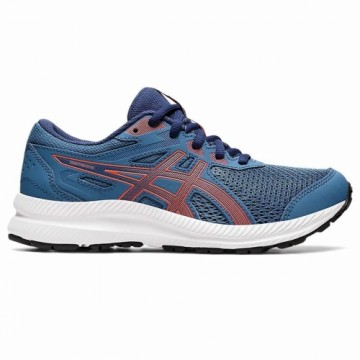 Skriešanas Apavi Bērniem Asics Contend 8 Grade Zils