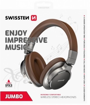 Swissten Jumbo Bluetooth Bezvadu Austiņas Ar FM / AUX