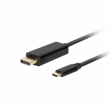 USB C uz Display Porta Adapteris Lanberg CA-CMDP-10CU-0005-BK Melns 500 cm