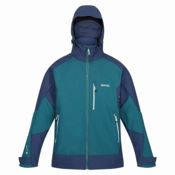 Men's Sports Jacket Regatta Hewitts VII Blue Green Hood