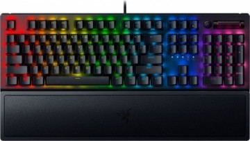 Razer  
         
       BlackWidow V3 Mechanical Gaming Keyboard, RGB LED light, US, Wired, Black