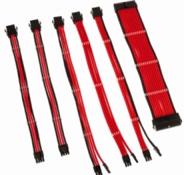 PSU Kabeļu Pagarinātāji Kolink Core 6 Cables Red