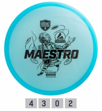 Discgolf DISCMANIA Midrange Driver MAESTRO Active Premium Blue 4/3/0/2