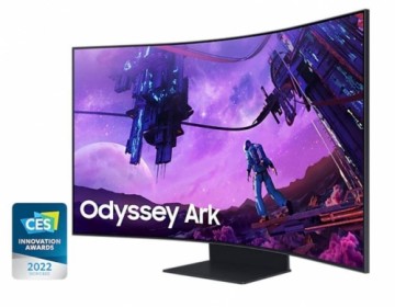 LCD Monitor|SAMSUNG|55"|Gaming/4K/Curved|Panel VA|3840x2160|16:9|165Hz|1 ms|Speakers|Pivot|Height adjustable|Tilt|Colour Black|LS55BG970NUXEN