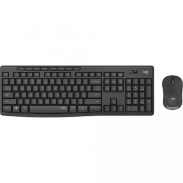 Keyboard and Wireless Mouse Logitech MK295 French Black Grey AZERTY