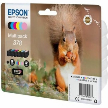 Картридж с оригинальными чернилами Epson Multipack 378 Чёрный Жёлтый Циановый Розовый