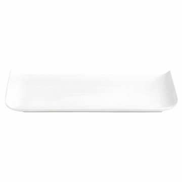 Plate Quid Chef Baguette Ceramic White (25 x 12 cm) (Pack 6x)