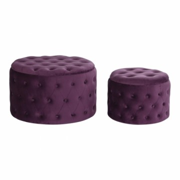 Pacelšanas Pedālis DKD Home Decor Violets Poliesters Bordo Koks MDF (70 x 70 x 42 cm)