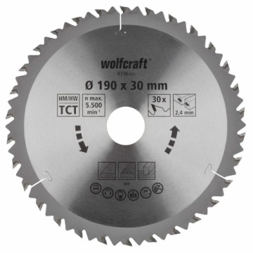 Режущий диск Wolfcraft 6736000 Ø190 X 2,4 mm