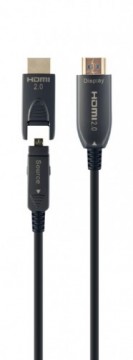 Gembird Cable AOC High Speed HDMI with ethernet 20 m with adapter D/A