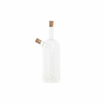 Масленка DKD Home Decor Прозрачный Kорка Боросиликатное стекло (9 x 6,5 x 21,5 cm) (500 ml)