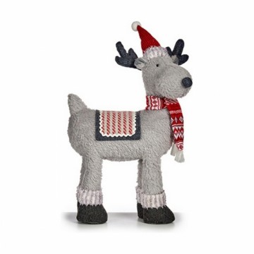 Krist+ Christmas reindeer 63,5 cm Sarkans Pelēks Drāna Balts