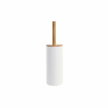 Щетка для унитаза DKD Home Decor Натуральный Белый Бамбук полипропилен (9 x 9 x 35,5 cm)