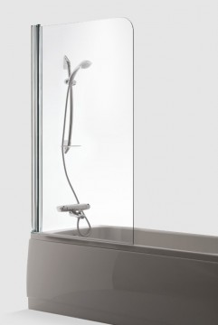 Brasta Glass Шторка для ванны MAJA 80 Тонированный серый или коричневый