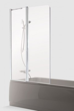 Brasta Glass Шторка для ванны MAJA PLIUS 100 Тонированный серый или коричневый