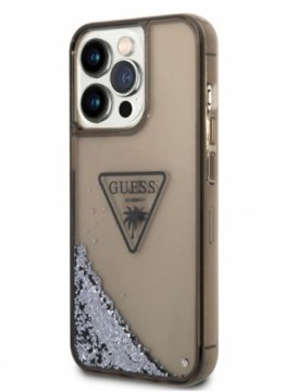 Guess  
       Apple  
       iPhone 14 Pro Max PC/TPU Liquid Glitter Triangle Logo Case 
     Black