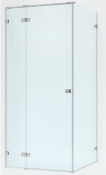 Brasta Glass Dušas kabīne ANA PLUSS 90x90 Ar faktūru, zaļgans, zilgans, satin