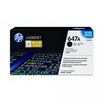 Toneris HP Cartucho de tóner original LaserJet HP 647A negro Melns