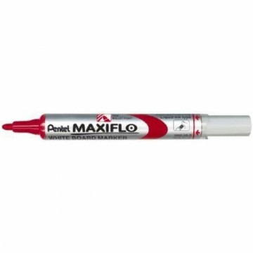 Liquid chalk markers Pentel Maxiflo MWL-5S Sarkans 12 gb.