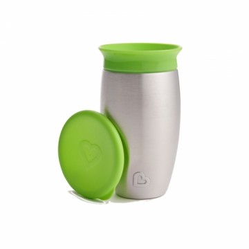 MUNCHKIN stainless steel sippy Cup, green, Miracle 360, 12m+, 296ml, 01245301