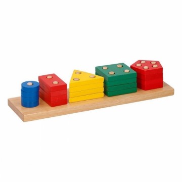 Bigbuy Kids Конструкторский игровой набор 20 Предметы Деревянный (1,4 x 8,6 x 31 cm)