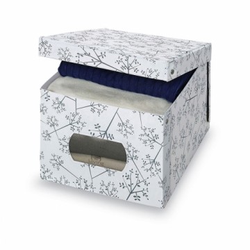 Multi-use Box Domopak Living 916050 White White/Grey Cardboard 42 x 50 x 31 cm