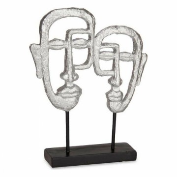 Gift Decor Декоративная фигура Лицо Серебристый полистоун (27 x 32,5 x 10,5 cm)