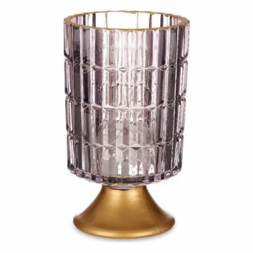 Gift Decor Светодиодный фонарь Металл Серый Позолоченный Cтекло (10,7 x 18 x 10,7 cm)
