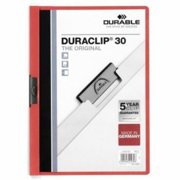 Папка-портфолио Durable Duraclip 30 Красный Прозрачный A4 25 Предметы