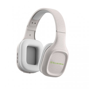 Tellur Green Bluetooth Over-Ear Headphones Pulse Foldable cream