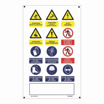 Знак Normaluz Obra múltiple PVC (50 x 90 cm)