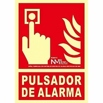 Знак Normaluz No utilizar en caso de incendio PVC (21 x 30 cm)