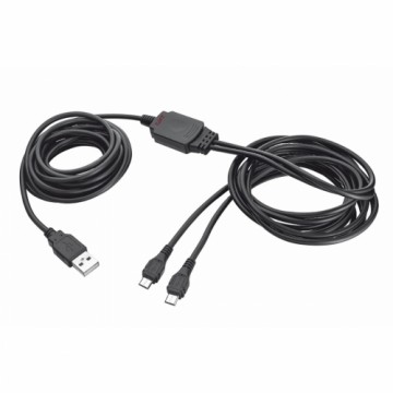 Универсальный кабель USB-MicroUSB Trust GXT 222 Чёрный