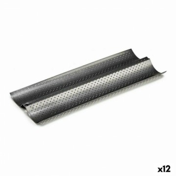 Kinvara Поднос Хлеб Металл Темно-серый Углеродистая сталь (16 x 2,5 x 38 cm) (12 штук)