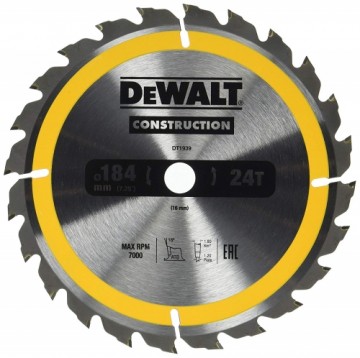 Dewalt AksesuĀri (i) DeWALT Zāģripa 184x16mm 24T (AC)