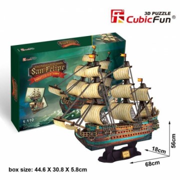 CUBICFUN  3D пазл Корабль "The San Felipe"