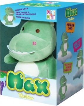 PUGS AT PLAY Интерактивная игрушка динозавр Макс