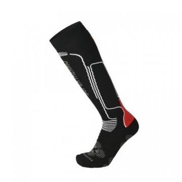 Mico Heavy Weight Superthermo Primaloft Ski Socks / Melna / Sarkana / 38-40