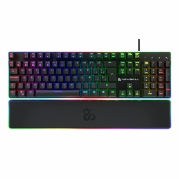 Spēļu Klaviatūra Newskill Gungnyr Pro Spāņu Qwerty Melns LED RGB