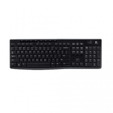 Bezvadu Klaviatūra Logitech K270 Melns