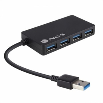 USB Centrmezgls NGS IHUB3.0 480 Mbps Melns