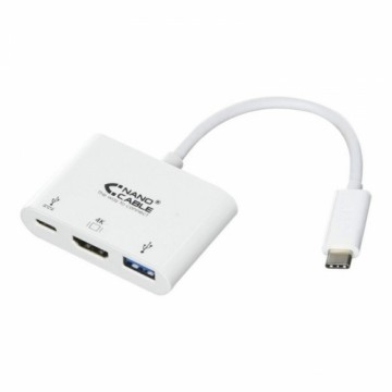 Адаптер USB C—HDMI NANOCABLE 10.16.4302 Full HD (15 cm) Белый