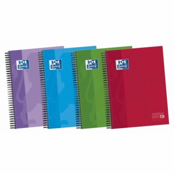 Notebook Oxford European Book 4 Classic Micro perforated 180 Sheets Multicolour A4 5 Pieces 120 Sheets