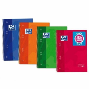 Notebook Oxford European Book 4 Classic Micro perforated 180 Sheets Multicolour A5 5 Pieces 120 Sheets