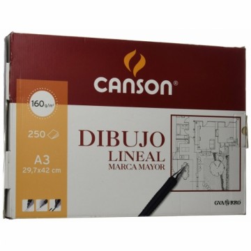 Бумага для рисования Canson Basik Белый A3 160 g 250 Листья
