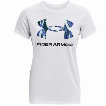 Sieviešu Krekls ar Īsām Piedurknēm Under Armour Graphic Balts