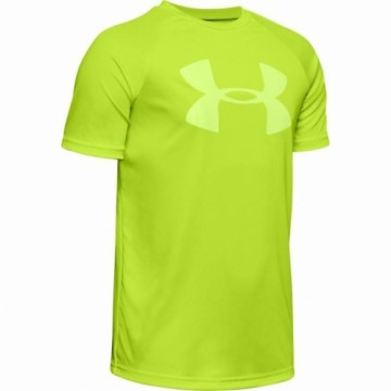 Bērnu Krekls ar Īsām Piedurknēm Under Armour Tech Big Logo Dzeltens