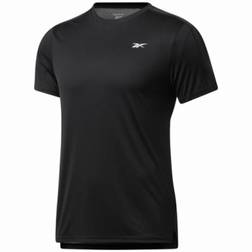 Vīriešu Krekls ar Īsām Piedurknēm Reebok Workout Ready Tech Melns